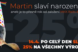 Martin slaví narozeniny aneb -25% dolů na všechny výrobky